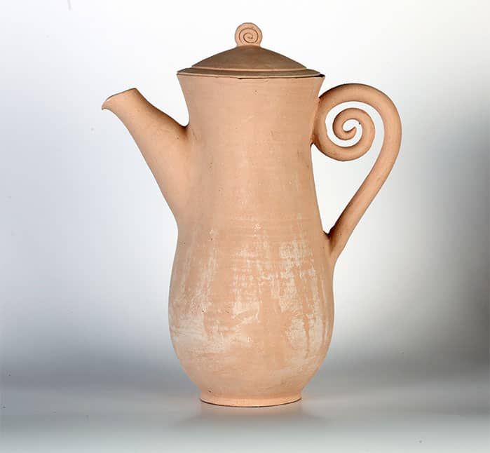 Arabian Swirl Teapot Burnt Earth Ceramics
